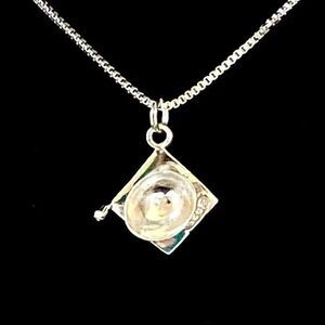 ATM Sterling 925 Silver Graduate  Necklace